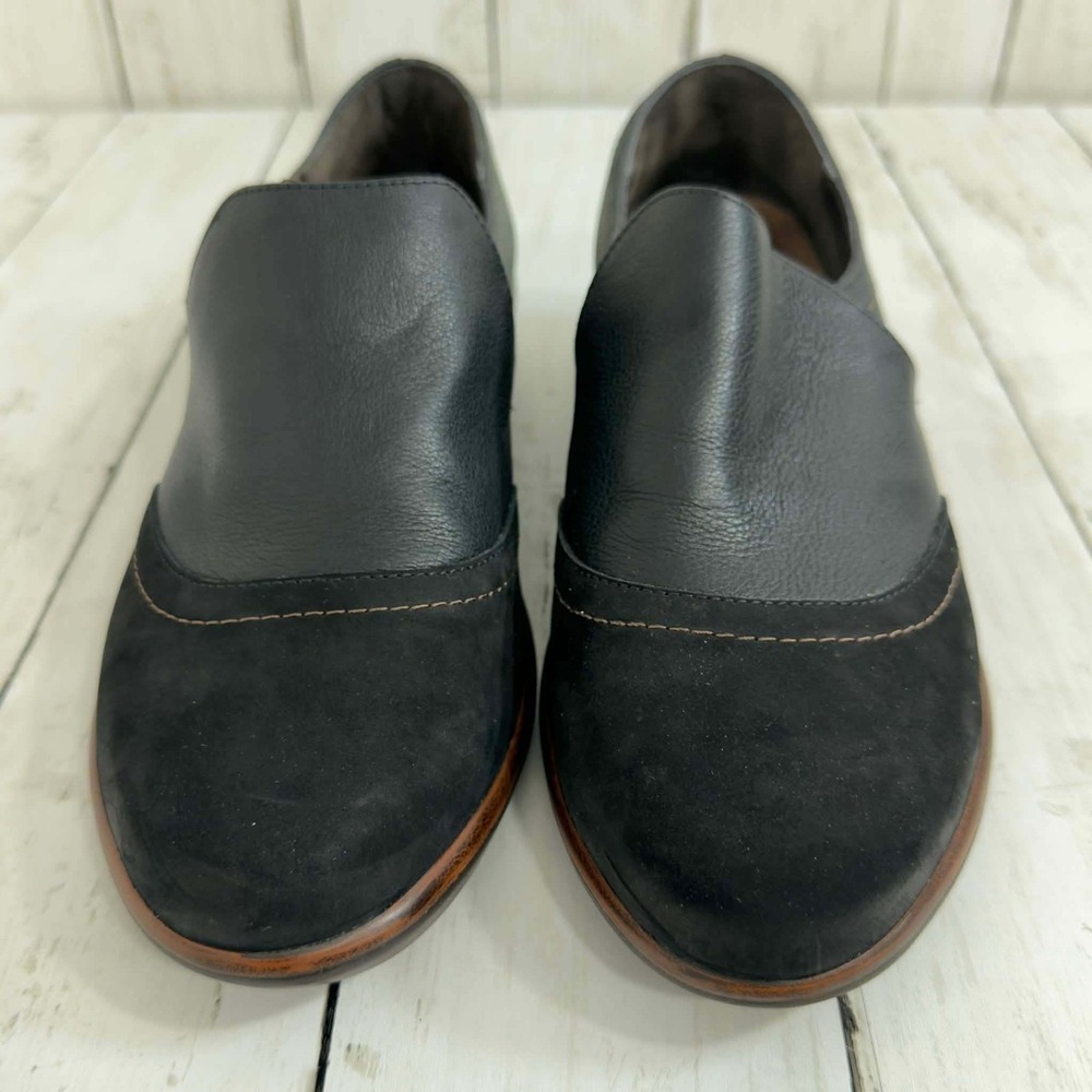 NAOT Women's Black‎ Leather Slip On Clogs Size 39 (US 8-8.5)